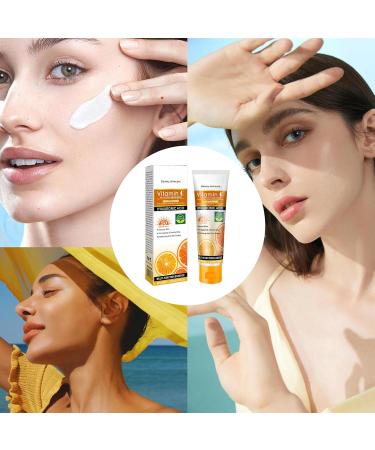 XdealCozyxc SPF 50 Face Sun Cream with VC Glow Sunscreen Waterproof and Moisturizing Spot UV Fluid Face Serum - Buy Online on GoSupps.com