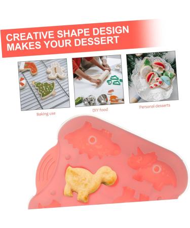 Alipis Cake Mold Silicone Molds Mold for Baking Dessert Mold Animal Dinosaur Baking Mold Ice Mold Modeling 22.1X19.3X2.6CM Pink - Buy Online on GoSupps.com