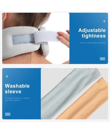 Rianpesn Adjustable Neck Support Collar | Breathable Contoured Neck Protection for Improved Posture Ideal for Men & Women | International Shipping Available - Buy Online on GoSupps.com