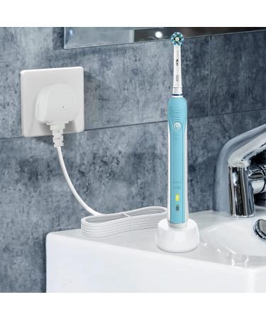 BOLUX-JS Electric Toothbrush Charger for Oral B Braun Type 3757 - UK Plug for Pro 2500N iO 4n/5n/6, Pro 600, Kids/Genius/Smart Series - White Charger - Buy Online on GoSupps.com