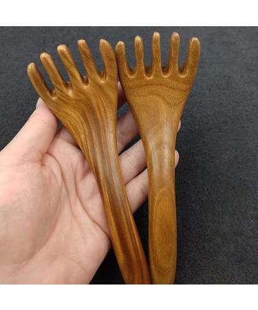 Buy Wooden Scalp Comb | FIVE Claw Multifunctional Head Massage Device for Stress Relief & Moisture Removal - Durable & Wear-Resistant - Buy Online on GoSupps.com