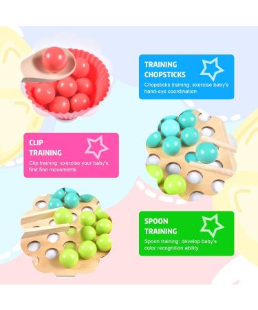 Qooloo Wooden Clip Board Game - Montessori Toys for Kids 3-5 | Color Sorting & Stacking Puzzle - Buy Online on GoSupps.com