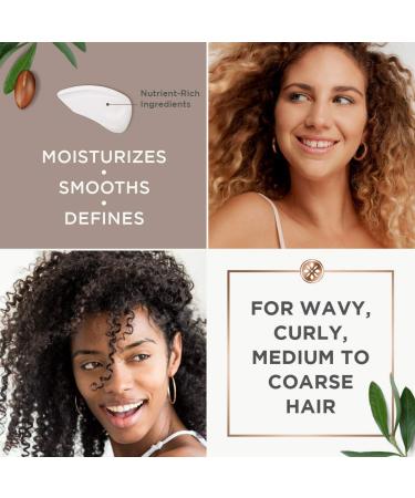 ARGAN MAGIC Defining Curl Cream - Enhances Waves and Curls | Conditions, Detangles, Reduces Frizz | Paraben Free - 8.5 fl oz - Buy Online on GoSupps.com