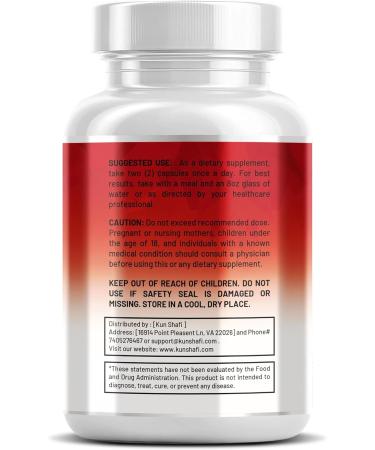 Kun Shafi COQ10 250mg Red Yeast Rice Omega-3 PQQ Nattokinase Resveratrol & More Heart & Cardiovascular Support Supplement for Women & Men with Vitamin D3 K2 E Zinc 60 Ct - Buy Online on GoSupps.com