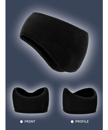 Boao Fleece Ear Warmer Headbands - 2 Pieces for Adult Kids, Winter Black Headbands - Buy Online on GoSupps.com