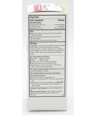 Quality Choice Tussin CF Multi-Symptom Non-drowsy Cold Relief Compatible/Replacement for Robitussin peak Cold Multi-Symptom Cold CP 4 Ounce Pack of 1 - Buy Online on GoSupps.com