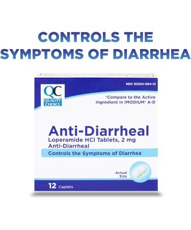 Quality Choice Loperamide 2 mg Anti-Diarrheal Tablets for Occasional Digestive Support. Easy to Swallow Tablets.12 Count Travel Pack. Compact and Portable Relief - Buy Online on GoSupps.com