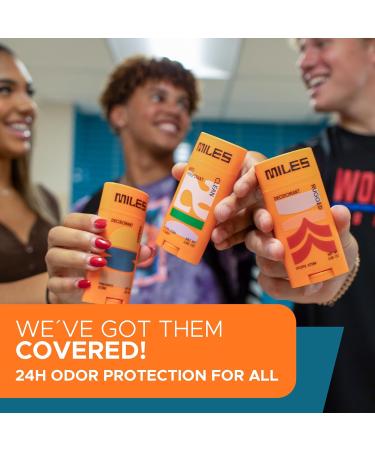 Miles Kids Deodorant for Boys and Girls - Aluminum Free Deodorant for Kids and Teens Natural Hypoallergenic Made in USA - Fresh Scent 1-Pack Fresh 2.65 Ounce (Pack of 1) - Buy Online on GoSupps.com