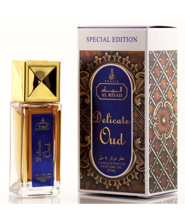 Maison d'Orient DELICATE OUD by ALRIYAD 20ML Oriental Woody Perfume Oil Roll-On - A Unisex Scent of Sophistication and Tradition. Travel Perfume Bottle. Travel Stuff