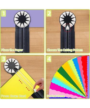 Paper Cutter  Paper Cutter for Cardstock  Paper Trimmer  Paper Slicer  Mini Paper Cutter  Paper Cutters and Trimmers  Paper Trimmer for Crafting  12-Shapes in 1 Cardstock Cutter - Buy Online on GoSupps.com