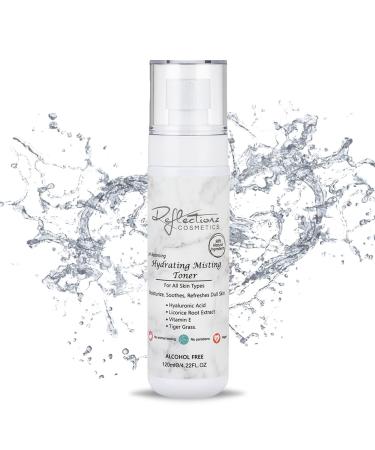Reflectionz Hydrating Toner for Face Anti-Aging Toner for Women & Men Facial Toner Non-Alcoholic Toner with Hyaluronic Acid Tiger Grass & Licorice Root Extract Combination Skin Face Toner