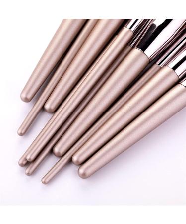 Champagne Makeup Brush Set - 10 Premium Beauty Tools for Foundation Blush & Eye Shadow - International Shipping Available - Buy Online on GoSupps.com