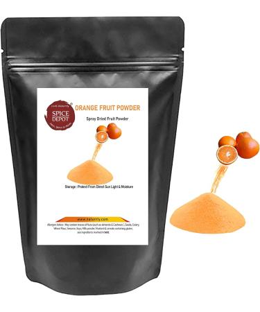 Orange Fruit Powder Dried | Dried Fruit Powder | Spray Dried Powder | Free P&P U.K (200 gram) - Buy Online on GoSupps.com