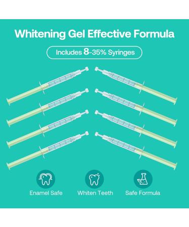 Teeth Whitening Gel Refill (8 Packs) | 35% Carbamide Peroxide | Professional Teeth Bleaching for Fast Results | IMOSTY Whitening Gel 8 x 3ml  - Buy Online on GoSupps.com