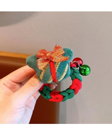 Kuxiptin Christmas Scrunchies - Christmas Elastic Bow Hair Scrunchies | Soft Christmas Knotted Hair Tie for Women Girls Birthday Gift. - Buy Online on GoSupps.com