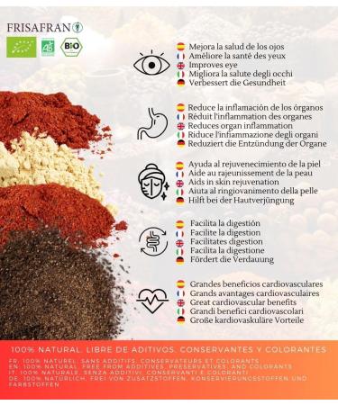 FRISAFRAN | HOT PACKAGES | Cayenne Pepper 40g | Smoked to Strong Paprika 40g | Ginger Powder 40g | Strong Paprika 40g | Ground Black Pepper 40g - Buy Online on GoSupps.com