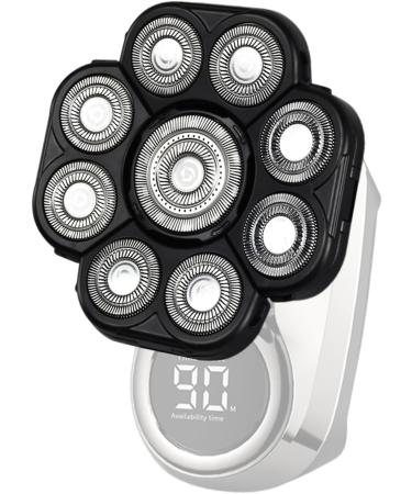 T tes de rechange pour rasoir Fixation lectrique 9 t tes lames universelles double anneau vitesse extr me couteaux flottants tanches | Toilettage de pr cision pour hommes rasage sec et hu Black - Buy Online on GoSupps.com