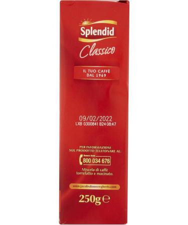  Splendid Splendid - Classic taste ground coffee - Coffee blend for Mocha - 16 packs of 250 g (total 4 kg) - Buy Online on GoSupps.com