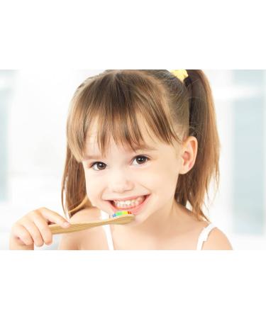 Zeek's Naturals Kids Biodegradable Eco-Friendly Natural Toothbrushes - Pack of 4 - Numbered - Buy Online on GoSupps.com