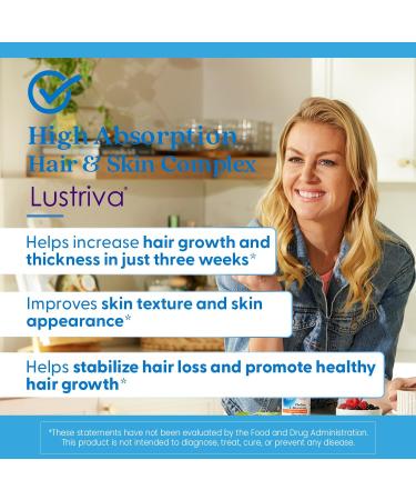 High Absorption Hair & Skin Complex Clinically Shown to Grow Thicker Healthier Hair in 3 Weeks Supports Hair Growth & Skin Health Non-GMO Gluten Free Soy Free Vegan 60 Veggie Capsules - Buy Online on GoSupps.com