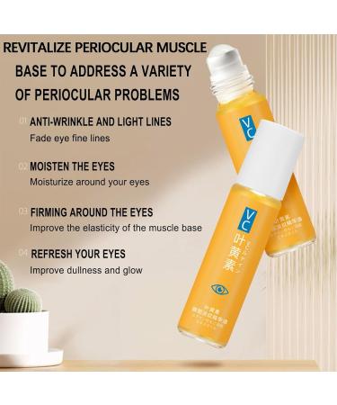 Lutein Eye Essence Oil VC Lutein Eye Serum Against Eye Bags und Dark Circles Anti-Aging Lutein Essential Oil Massage Roller Lutein Huil Moisturize and Nourish the Skin Relieve Fatigue (2PC) - Buy Online on GoSupps.com