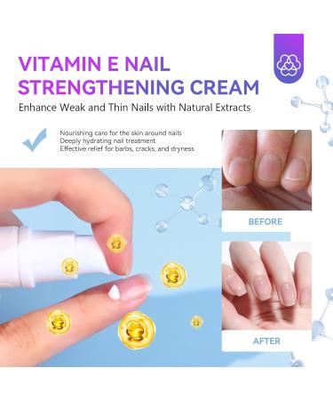 SAVILAND Nail Strengthening Cream with Vitamin E - Ultra-Repair Cuticle Cream for Dry Damaged Nails & Cuticles | Deep Nourishing Daily Home Care - Buy Online on GoSupps.com