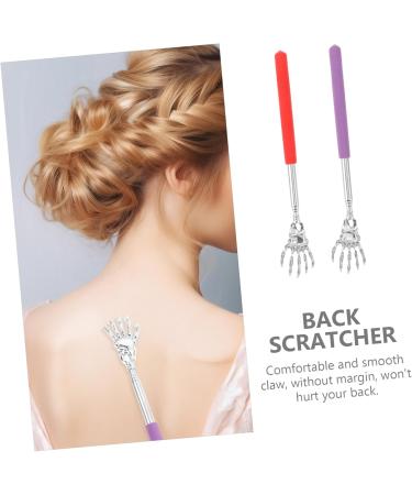 Fomiyes 2-in-1 Telescopic Back Scratcher & Metal Spatula - Rust-Proof Itching Massager & Collage Lip Mask | International Shipping Available - Buy Online on GoSupps.com