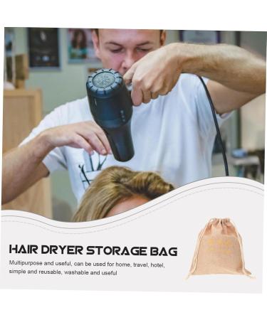 Baluue Hair Dryer Storage Bag Sports Bag Cotton Hair Dryer Bag Hair Bags for Hair Stuff Travel Bag Fabric 29.50X25.50X1.00CM Light Yellow - Buy Online on GoSupps.com