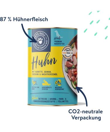 Buy Wet Dog Food 4.8 kg - Pack of 6 | Chicken with Carrot Quinoa Zucchini & Evening Primrose Oil - Premium Quality International Shipping - Buy Online on GoSupps.com