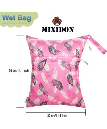 MIXIDON Waterproof Wet Dry Bag for Swimsuits & Cloth Nappies | Baby Items Organizer Bag | Pattern 7 - Buy Online on GoSupps.com
