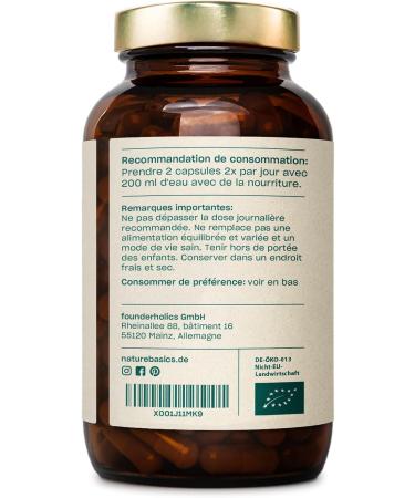 Nature Basics ORGANIC Activated Fenugreek Capsules | Highly Dosed Natural Fenugreek | Daily Dose of 2 600mg | 180 Capsules Without Additives Lab Tested & From Germany - Buy Online on GoSupps.com