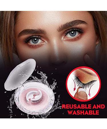 2023 Reusable Self-Adhesive Natural Fluffy False Eyelashes - Wispy Long Extension Pack for Girls and Women - Glue-Free and Skin-Friendly - Buy Online on GoSupps.com