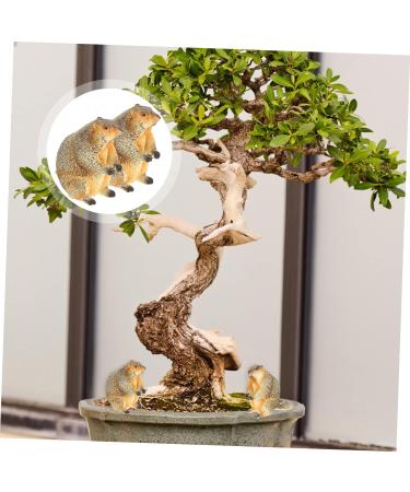 OUNONA 4 Pcs Animal Model Mini Resin Animals Decor Miniature Groundhog Figure Mini Figurine Mini Top Hat Groundhog Stuffed Animal Kids Toys Desk Trinkets Plastic Child Rabbit Bonsai As Shownx2pcs 6x6cmx2pcs - Buy Online on GoSupps.com