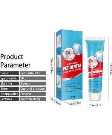 Dog Toothpaste - Pet Dental Care Toothpaste Dog Teeth Cleaning and Fresh Breath Dental Care Gel 2 oz Oral Care Mint Toothpaste for Pet - Buy Online on GoSupps.com