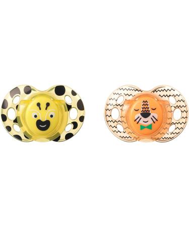 Tommee Tippee Closer to Nature Fun Pacifier 6-18 Months 2 Count - Random Colors - Buy Online on GoSupps.com