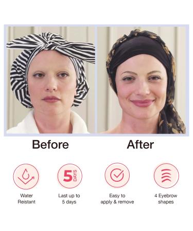 Godefroy MyBrows Long Lasting Eyebrow Transfers - Soft Arch Medium Brown - 48-Pairs (96 Transfers) | Perfect for Effortless Eyebrow Style - Buy Online on GoSupps.com