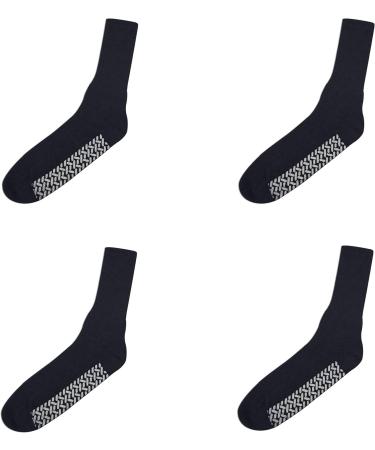 Nobles Assorted Black Diabetic Anti Skid Hospital Gripper Socks - 9 Pairs (Size 10-13), Ideal for Adults Men and Women - Buy Online on GoSupps.com