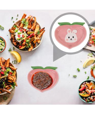 Zerodeko 2pcs Ceramic Sauce Dish Chinese Small Bowls Dip Bowls Seasoning Container Condiment Dishes Vinegar Plates Fruit Container Ketchup Bowl Fork Rest Soy Sauce Ceramics Rabbit - Buy Online on GoSupps.com