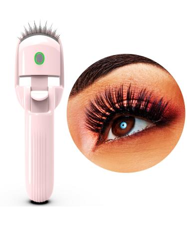 Heated Eyelash curlers 30 Seconds of Rapid Heating Three Gear Switching Heat 24-Hour Curling 1 Month of Ultra Long Battery Life European and American Girls Electric Eyelash Curler.