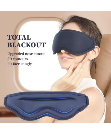 HONGJING 3D Sleep Mask Set - Zero Eye Pressure Blackout Eye Cover for Travel | Perfect Gift for Men & Women - Buy Online on GoSupps.com