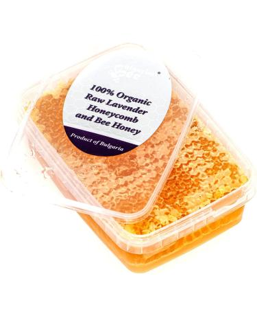 250g Organic Raw Lavender Honeycomb - Fresh From the Hive, Handmade & Pure - 250.00g (Pack of 1) - Buy Online on GoSupps.com