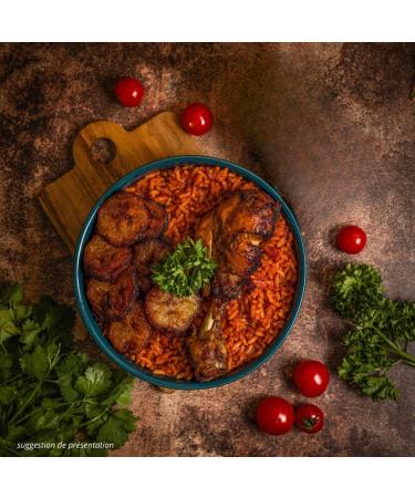  EBENE&BAOBAB Ebene&Baobab - Jollof sauce for barbecue starchy or vegetables stewed tomatoes vegetables condiments and spices - for 3 to 4 people without chili pepper Set x 3 Jars 250 g net cooked in - Buy Online on GoSupps.com