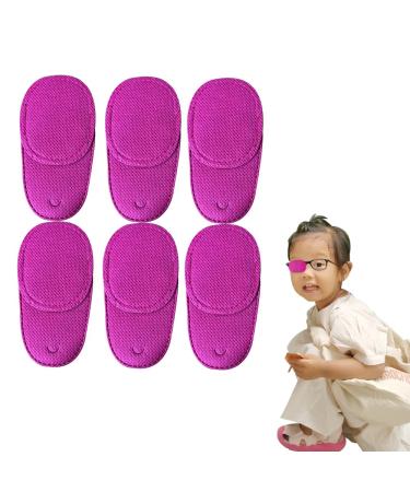 6 Piece Pack Children's Eye Patch can Cover Any Eye Patch Treatment Amblyopia Strabismus Lazy Eye Patch Reusable Medical Eye Patch (Small Rose Pink) Small Rose Pink