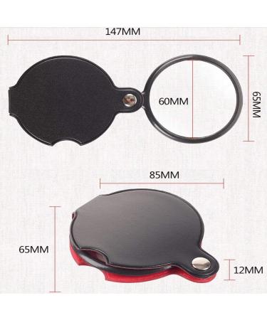 Mini Pocket Glass 10x HD Lens Handheld Portable Folding Magnifier for Old Man Kids Reading Books Newspapers Maps Coins Insects Rocks Made in China - Buy Online on GoSupps.com
