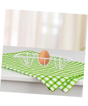 Zerodeko Egg Tray Refrigerator Dispenser Kickstand Egg Holder Fridge Egg Storage Household Container Box 18.00X12.00X3.50CM White - Buy Online on GoSupps.com