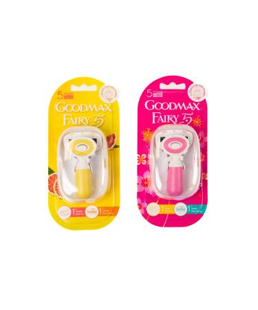Goodmax Fairy Mini Lady Razor - Travel Size With Case - 5 Nano Blade - Moisture Bar Strip Dual Lubrication - Buy Online on GoSupps.com
