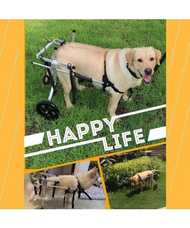 Dog Wheelchair Aluminum Alloy Pet Wheelchair 2 Wheels Dog Wheelchair for Back Legs Pet Dog Rehabilitation Aid Cart for Medium Dogs Wheelchair Portable - Buy Online on GoSupps.com