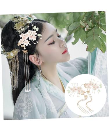 minkissy 3 Pairs Antique Hairpin Headdress Hanfu Tassel Clip Hair Clips for Styling Sectioning Hair Pin Chinese Hair Comb Pearl Hair Clip Chinese Hair Clip Bride Emerald Vintage Acrylic - Buy Online on GoSupps.com