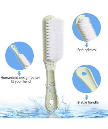 9-Piece Handle Grip Nail Brush Set for Cleaning - Manicure Tools for Toes and Nails - Men and Women - Green, Pink, Blue - Buy Online on GoSupps.com