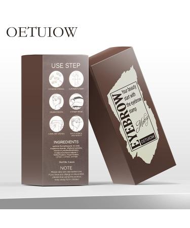 Waterproof Eyebrow Stamp Stencil Kit | 24 Reusable Stencils | Long-Lasting Brow Powder | Light Brown Eyebrow Pencil - Buy Online on GoSupps.com